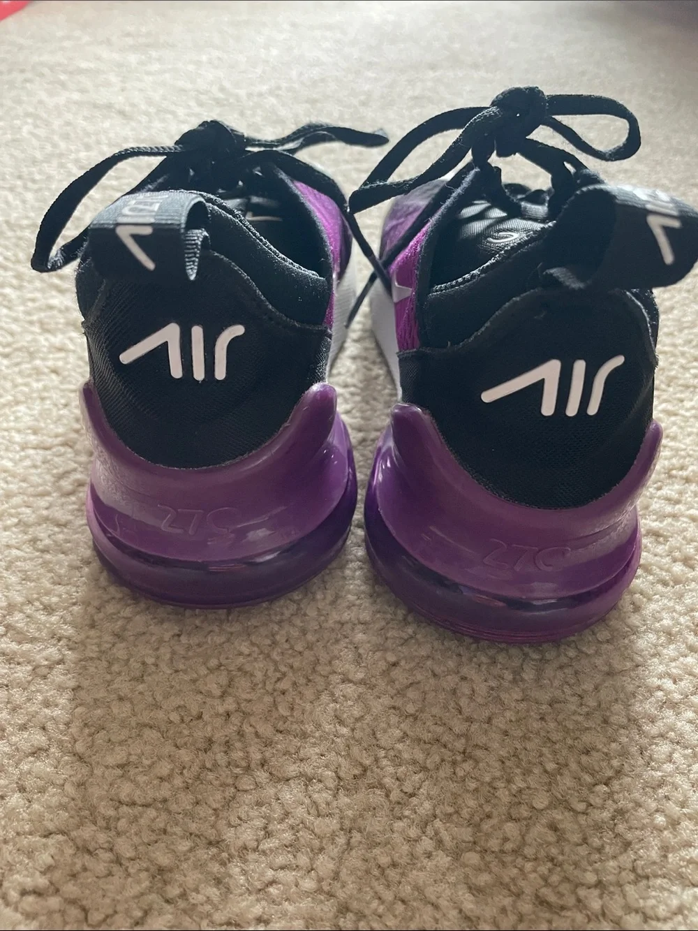 Nike Kids Air Max 270 Purple and Black